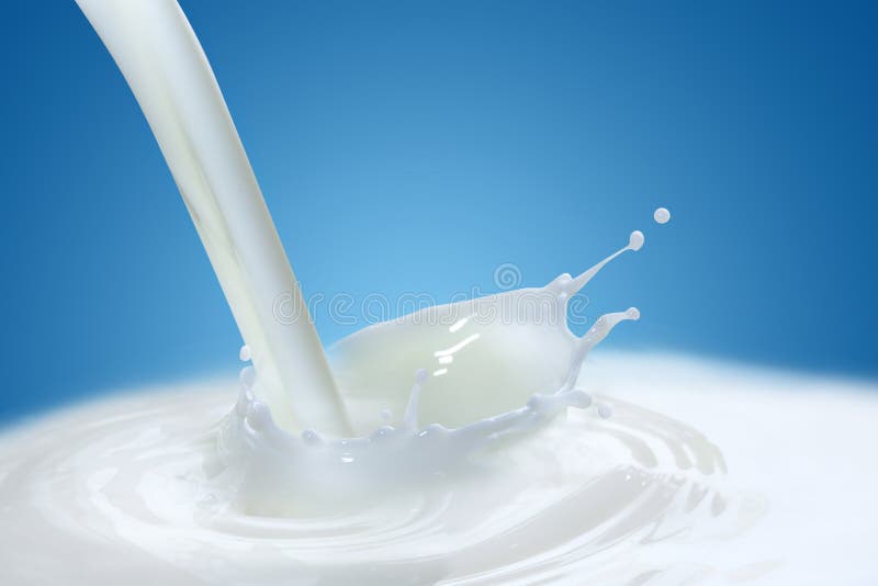 Schizzo di latte fotografia stock libera da diritti