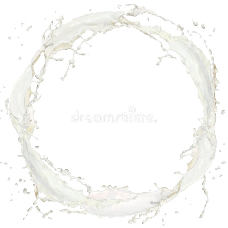 Schizzi di latte immagini stock libere da diritti