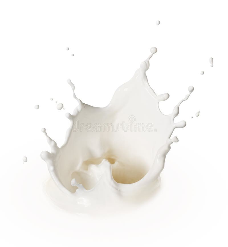 Schizzo di latte immagini stock