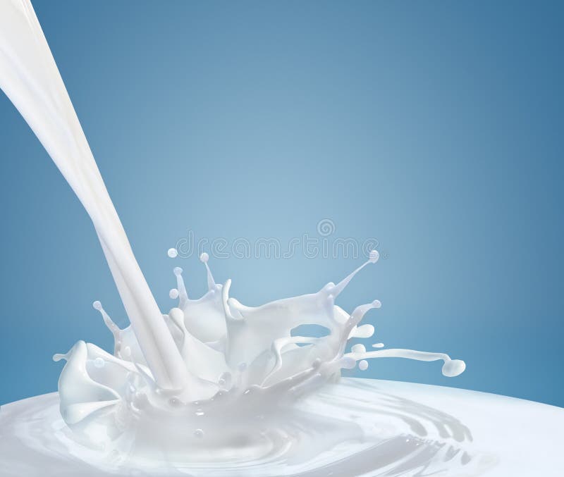 Schizzi di latte fotografie stock libere da diritti