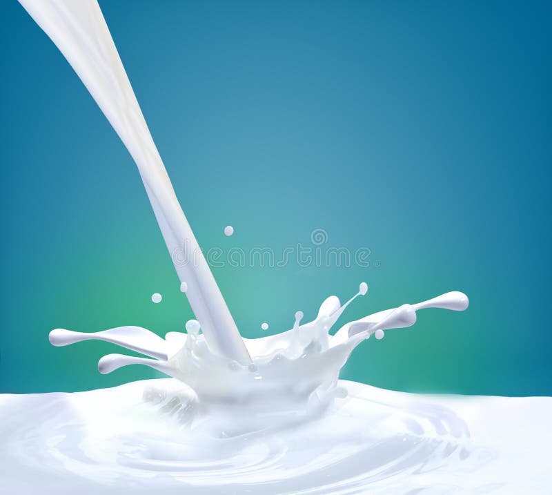 Schizzi di latte fotografie stock libere da diritti