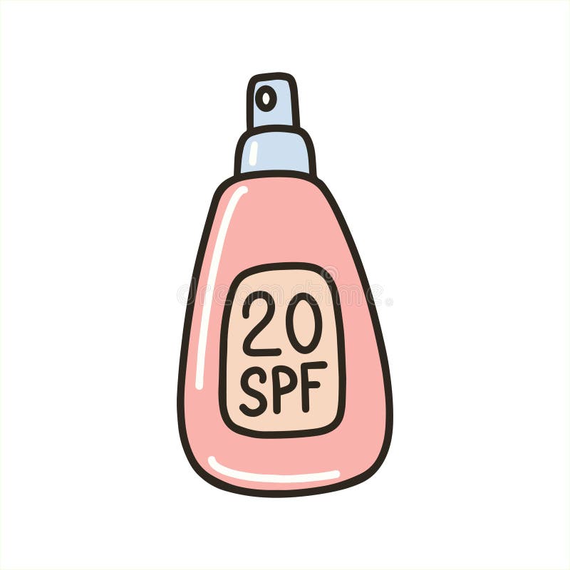 Spruzzatore. imballaggio di protezione solare. illustrazione vettoriale