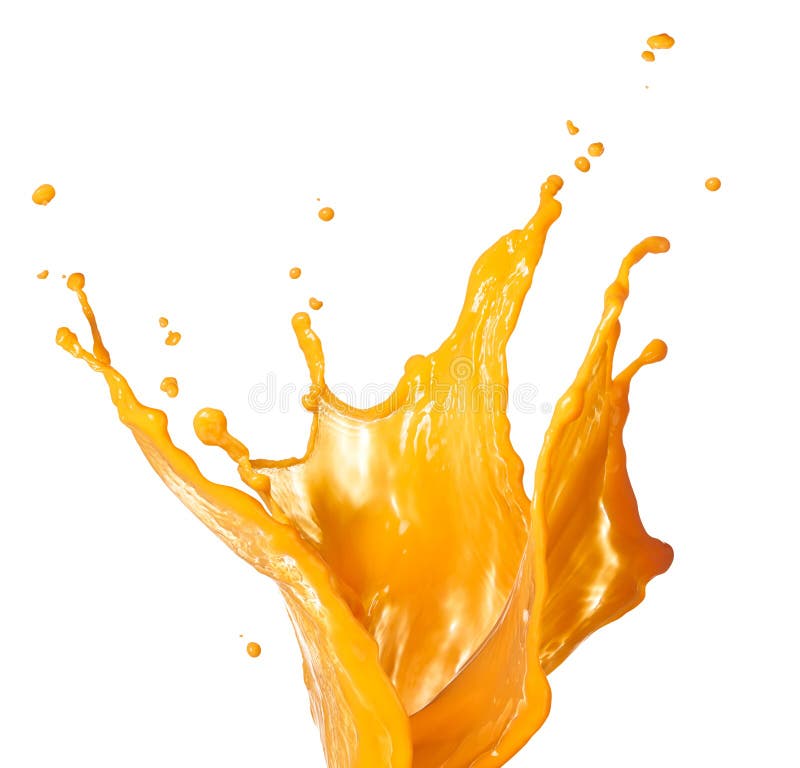 Spruzzatura del succo d'arancia fotografia stock libera da diritti Spruzzatura del succo d'arancia fotografia stock libera da diritti