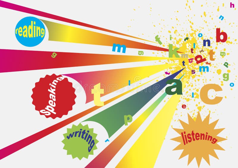 Språk stock illustrationer