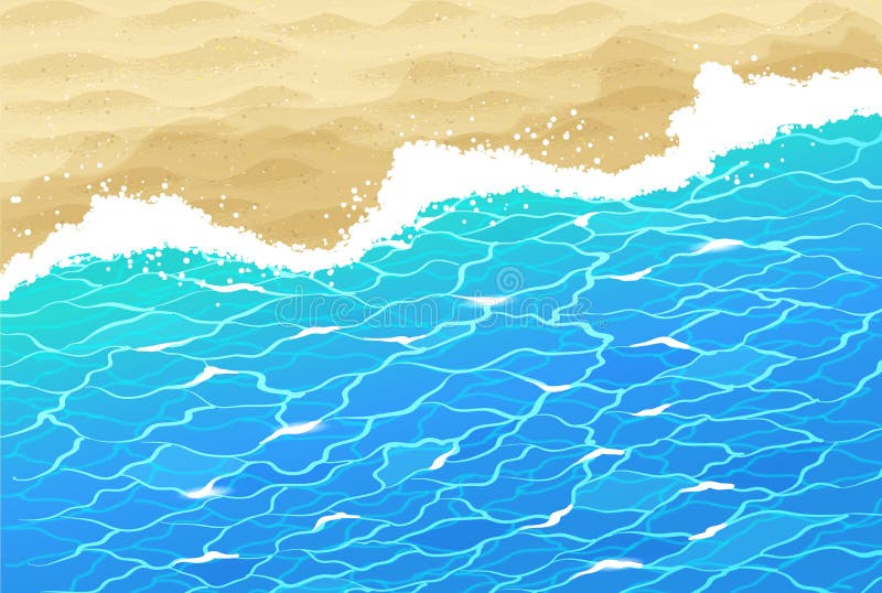 Spuma del mare e sabbia della spiaggia illustrazione di stock Spuma del mare e sabbia della spiaggia illustrazione di stock