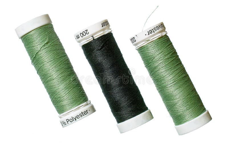 Spun polyester sewing thread