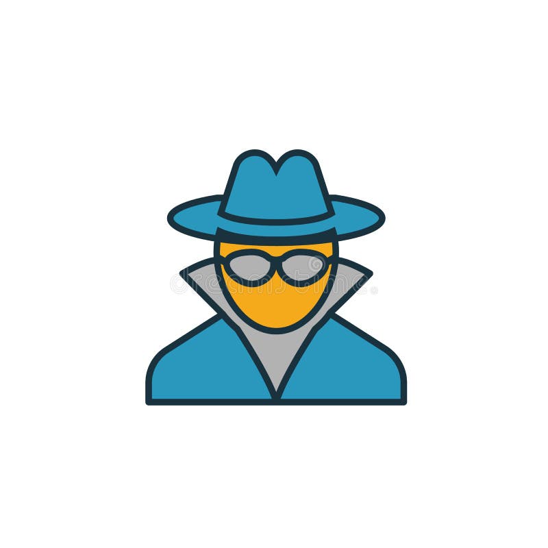 Spy Agent Icon. Simple Element from Security Icons Collection Stock  Illustration - Illustration of defense, protection: 165845876