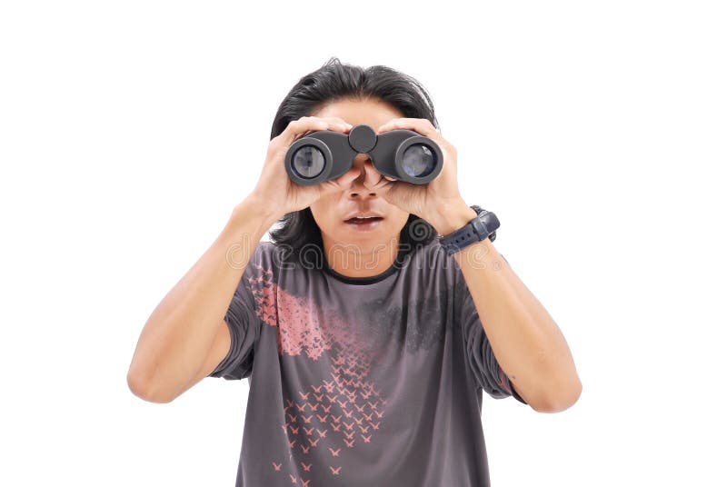 Spying On Someone stock image. Image of adult, near, magnify - 21525315