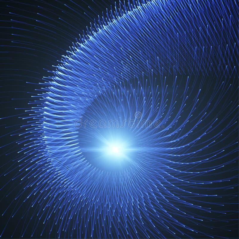 Spyral Blue Light Rays, Fireworks Or Energy Flow stock illustration Spyral Blue Light Rays, Fireworks Or Energy Flow stock illustration