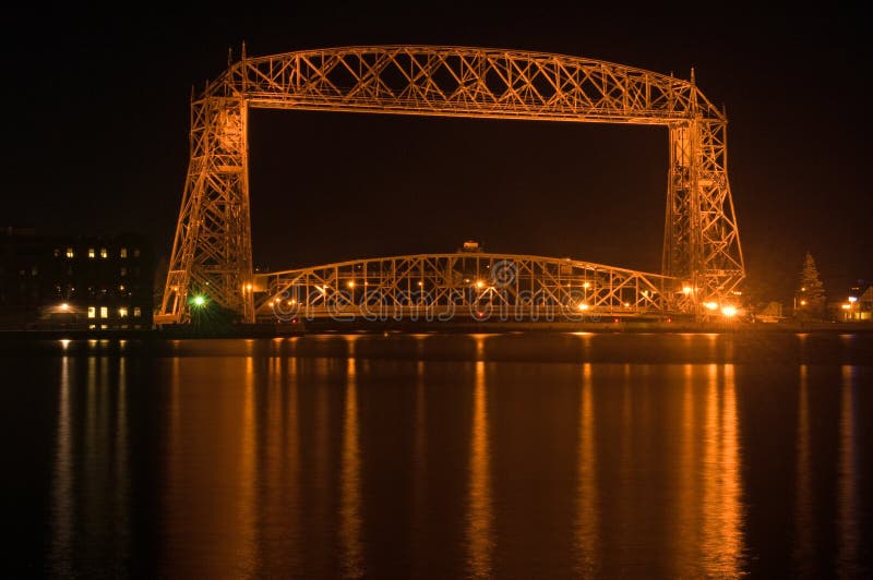 Spät- Duluth-Antennenbrücke