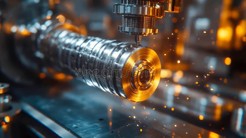 Spălarea metalelor în acțiune care produce scântei intense într-un atelier care pune accentul pe precizia industrială și pe fabric stock photos