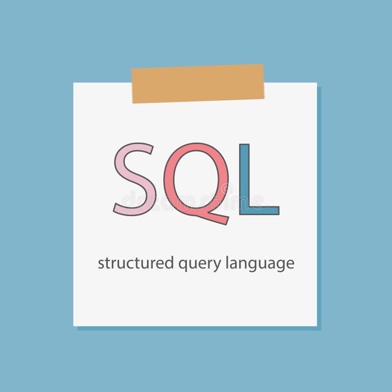 SQL составил язык запроса базы данных написанный в бумаге тетради иллюстрация штока SQL составил язык запроса базы данных написанный в бумаге тетради иллюстрация штока