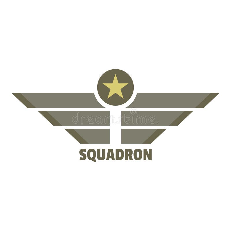  Squadron  Icon Logo Flat Style Stock Vector Illustration 