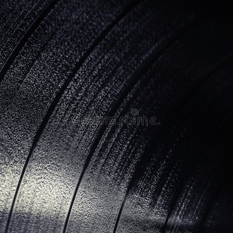 Square Background Texture of Black Vinyl Record Stock Image Image of
