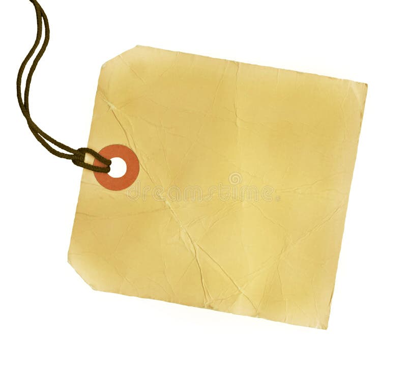 Square Blank Tag royalty free stock image