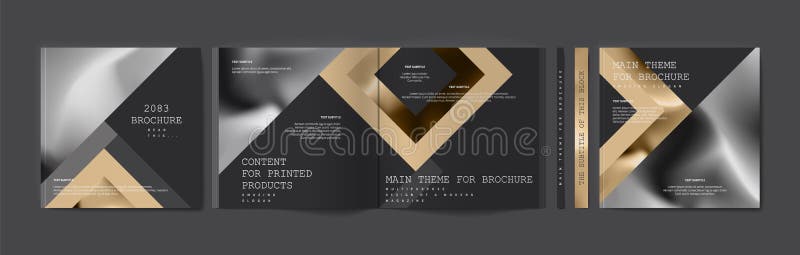 Download Square Brochure Template Design Cover Business Annual Report Catalog Magazine Journal Mockup Modern Printed Product Book Bo Stock Illustration Illustration Of Business Booklet 163568724