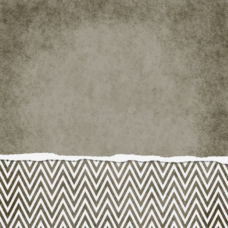 Square Brown and White Zigzag Chevron Torn Grunge Textured Background royalty free illustration Square Brown and White Zigzag Chevron Torn Grunge Textured Background royalty free illustration