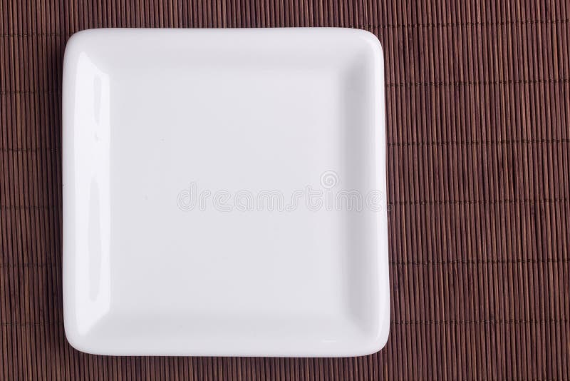 Square ceramic plate