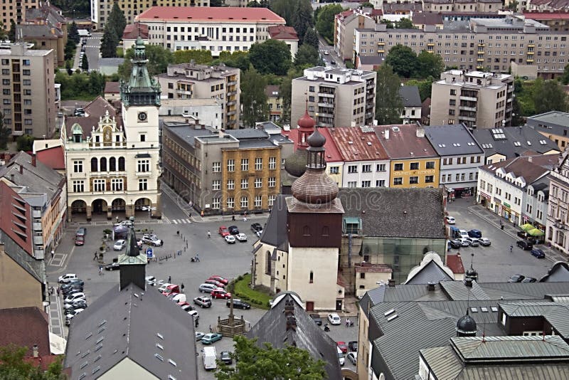 Square of the city Nachod