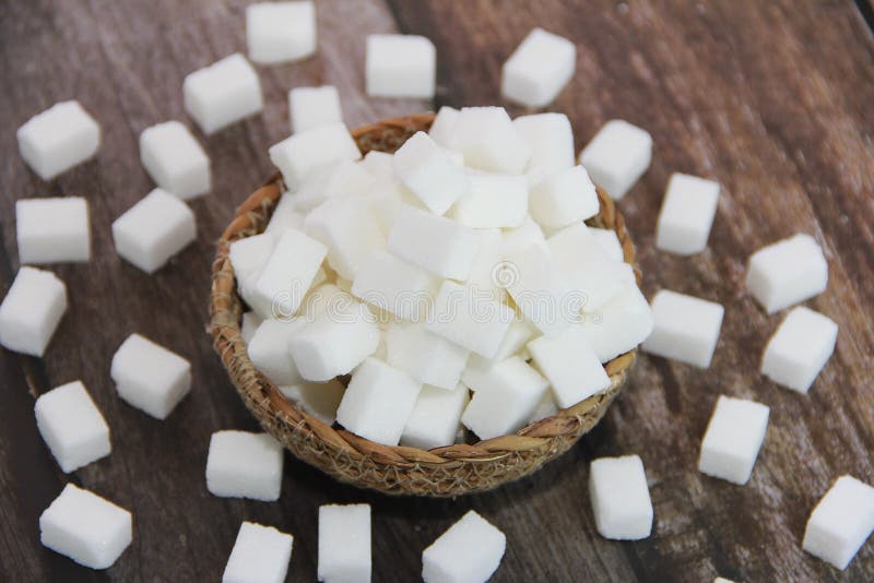 Square Cubes of White Refined Sugar Stock Image Image of granulated