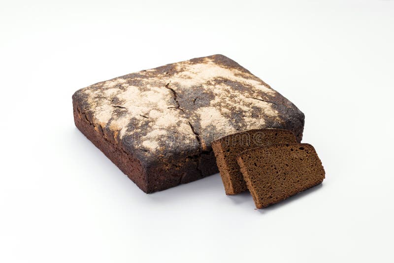 Square dark rye bread stock image. Image of dark, crunchy 246871385