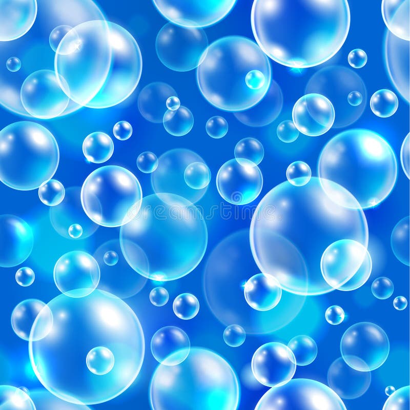 Square element seamless vector background, abstract pattern with air bubbles royalty free illustration