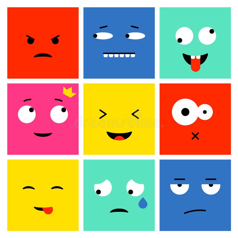 Angry emoticon round stock illustration. Illustration of technology ...