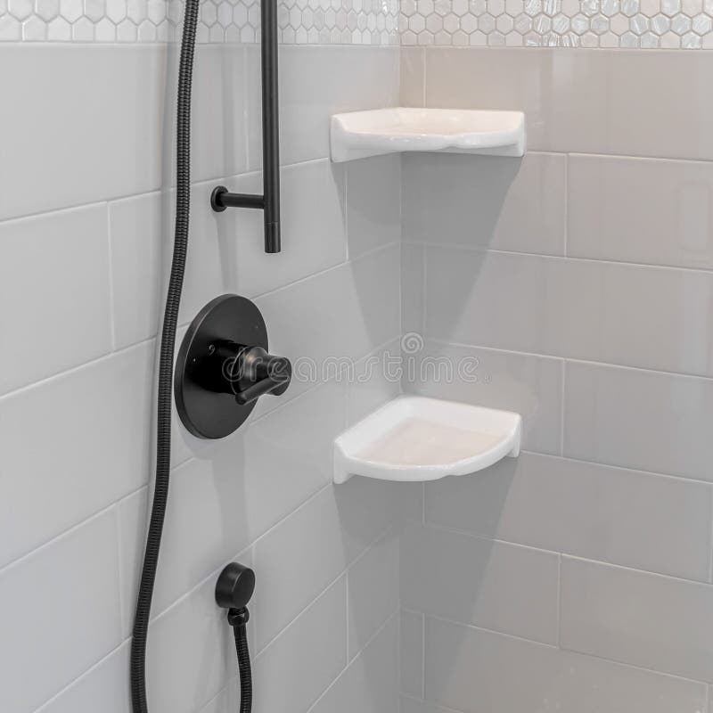 FLEX White bath-shower shelf