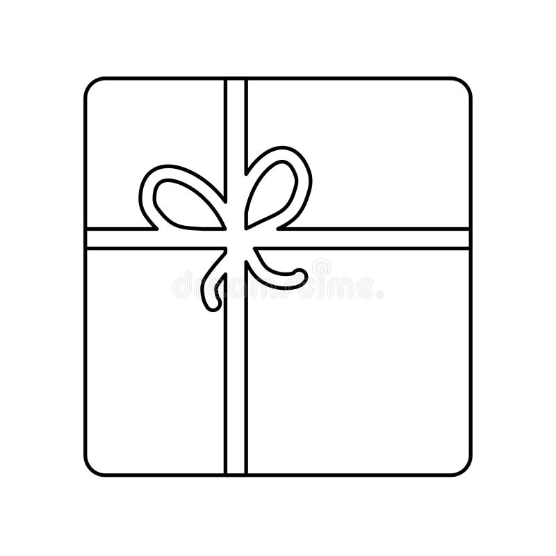 https://thumbs.dreamstime.com/b/square-gift-box-wrapped-paper-tied-rope-doodle-style-flat-vector-outline-coloring-book-green-illustration-kids-300347423.jpg