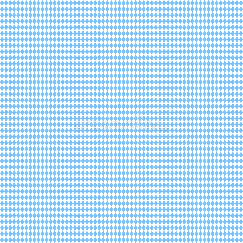 Square Little Octoberfest Seamless Straight Diamond Pattern Light Blue And White. Bavarian flag blue vectors
