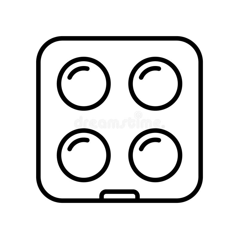 Makeup Palette Black Contour Isolated Stock Illustrations 403 Makeup