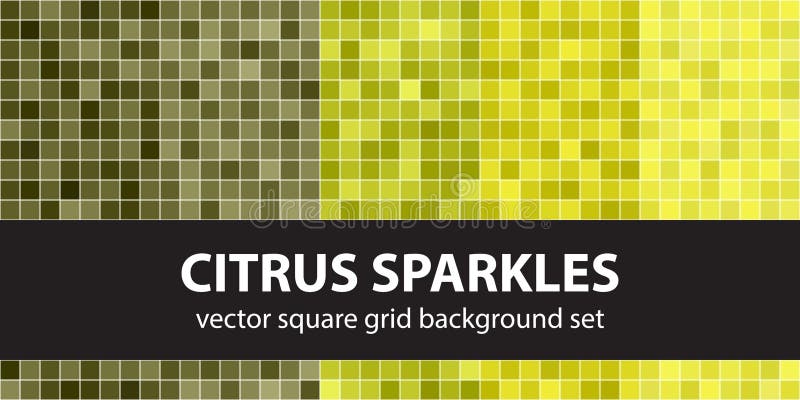 Square pattern set Citrus Sparkles. Vector seamless geometric ba royalty free illustration Square pattern set Citrus Sparkles. Vector seamless geometric ba royalty free illustration