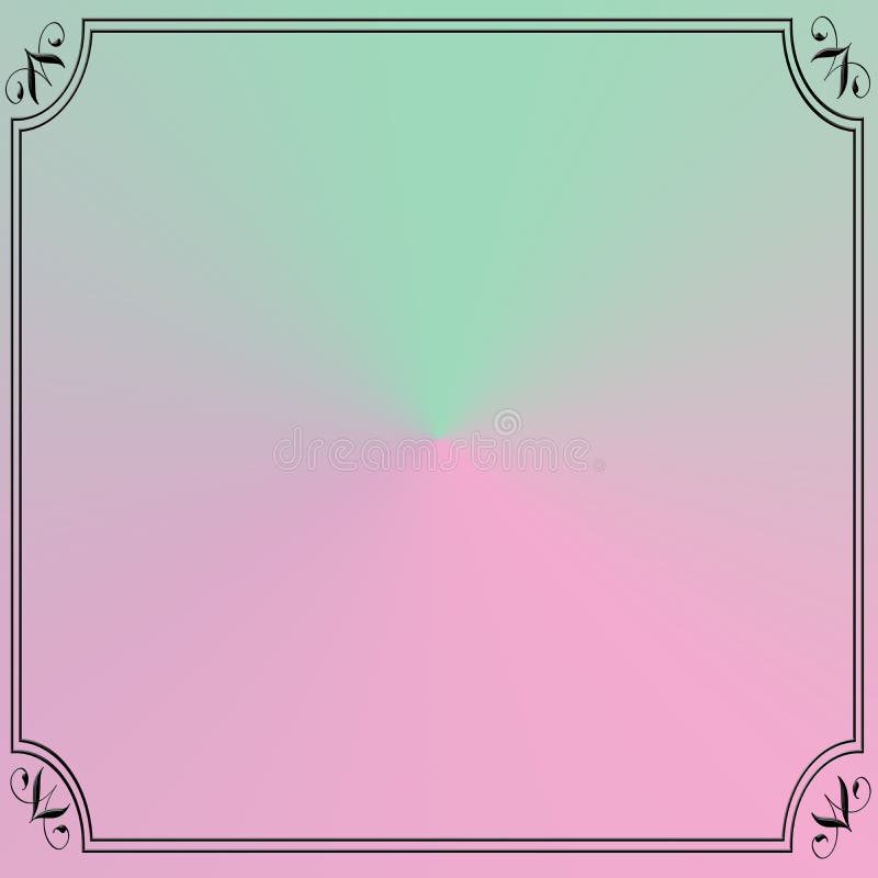 Square pink green pastel backgroun
