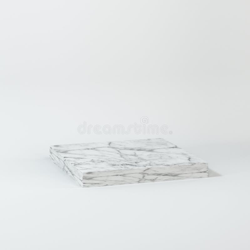 Square Platform with Solid Color Background, 3d Rendering Stock ...