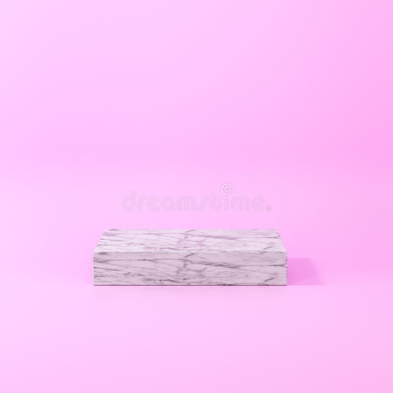 Square Platform with Solid Color Background, 3d Rendering Stock ...