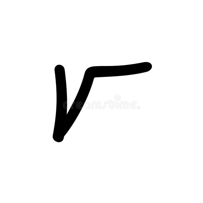 Square Root Symbol, Hand Drawn Illustration - Vector Stock Vector ...