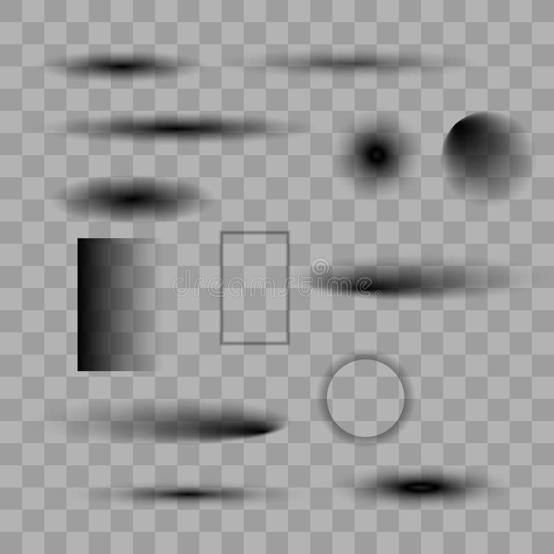 Square shadow effects vector illustration