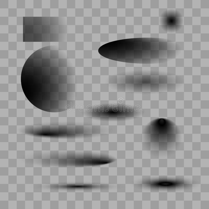 Square shadow effects vector illustration