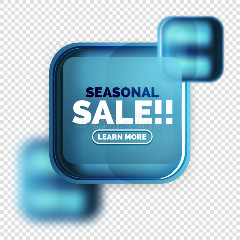 Square shape sale button label tag vector illustration
