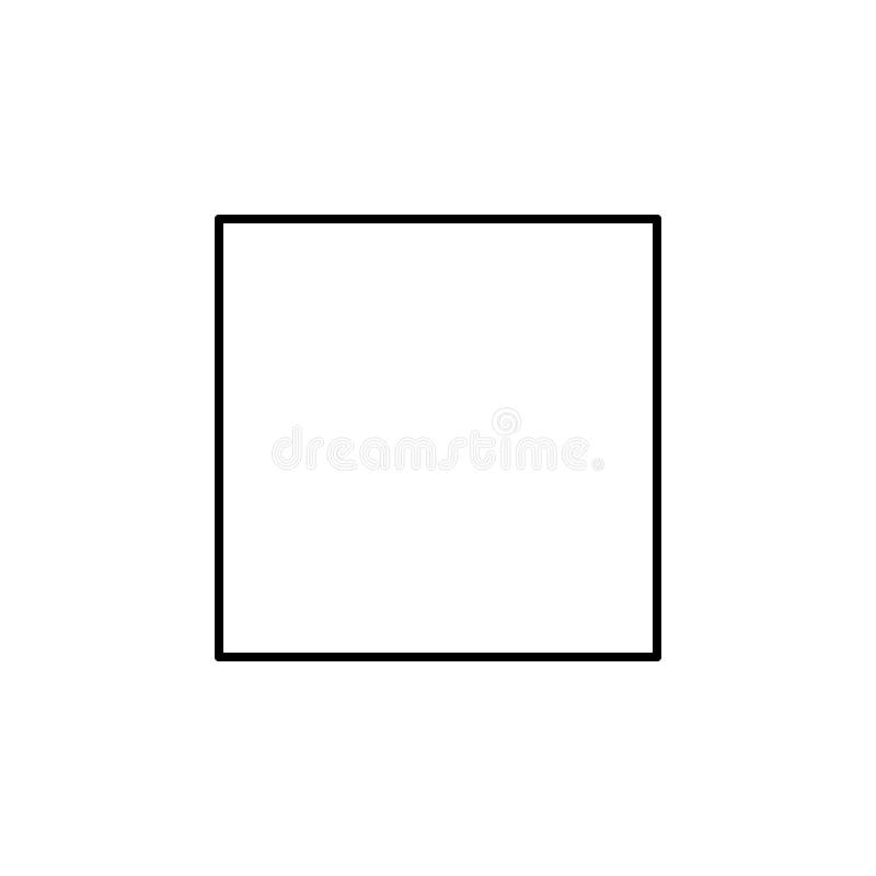 Square sign icon. Element of navigation sign icon. Thin line icon for website design and development, app development. Premium vector illustration
