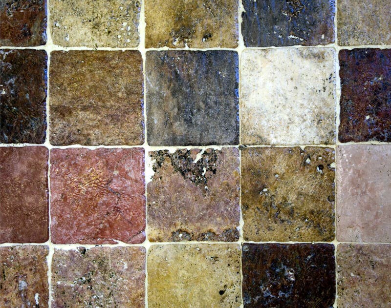 Square stone tiles