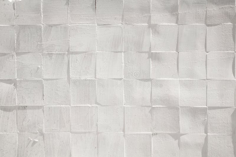 Square Tiles Ceramic Painted White Rough Textured Wall Pattern Stock Image Image of grunge