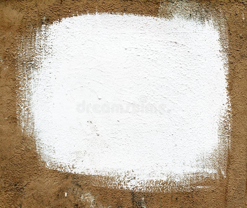 Square White Paint on Old Plaster. Stock Image Image of plaster, white 49037991