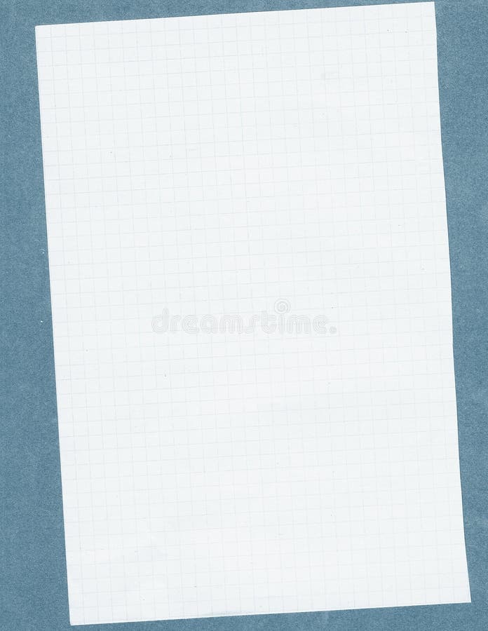 Squared white paper