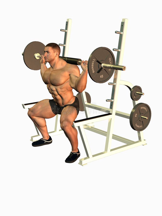 Squat Exercises vector illustration