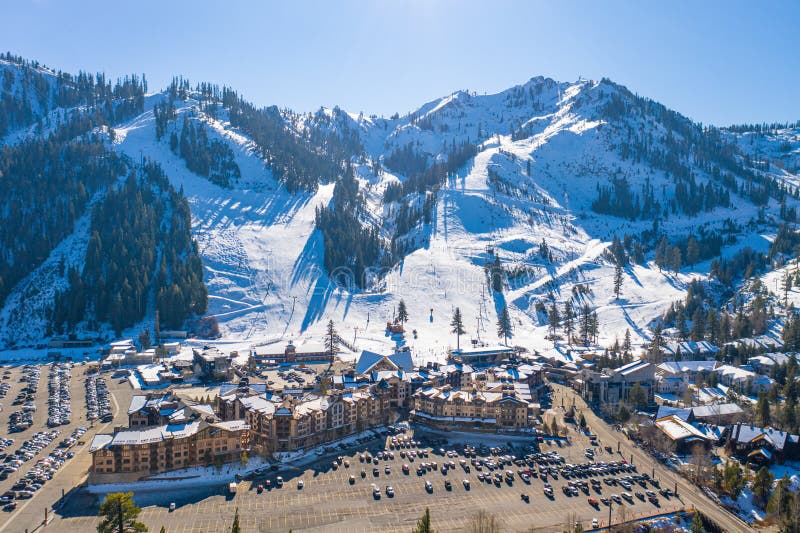 Squaw Valley ski resort stock image. Image of season - 14318469
