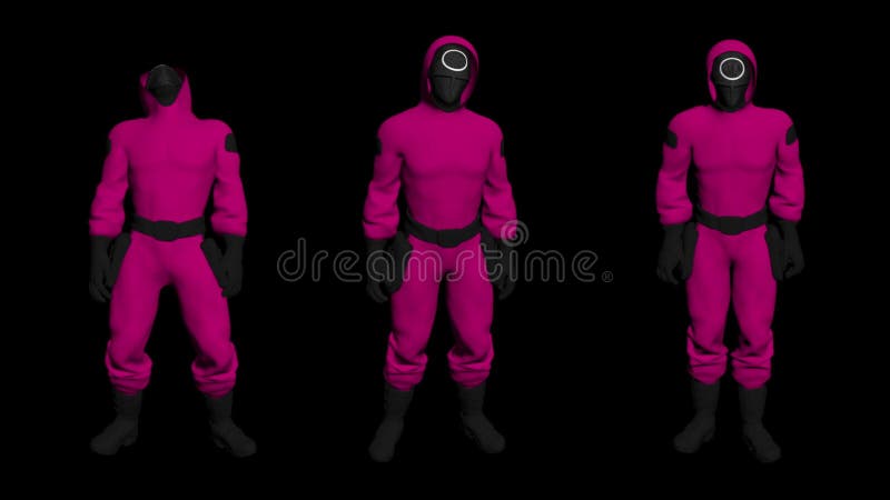 Squid Game Worker. Squid Game Soldier. Stock Video - Video of moving, doll: 236614791