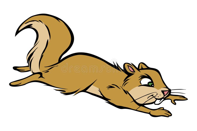 Squirrel Running Clipart