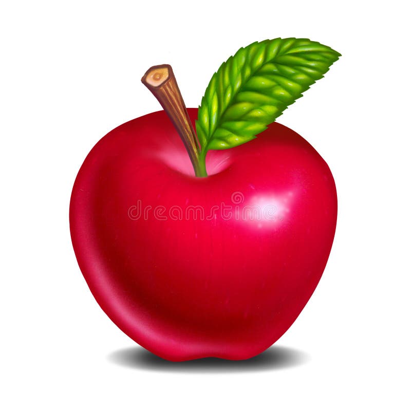 Squisito fresco della mela rossa illustrazione di stock Squisito fresco della mela rossa illustrazione di stock