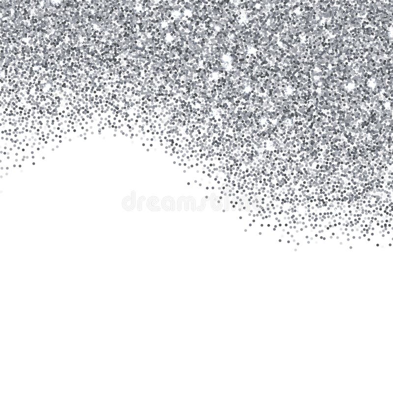 Srebna błyskotliwość textured granica royalty ilustracja Srebna błyskotliwość textured granica royalty ilustracja
